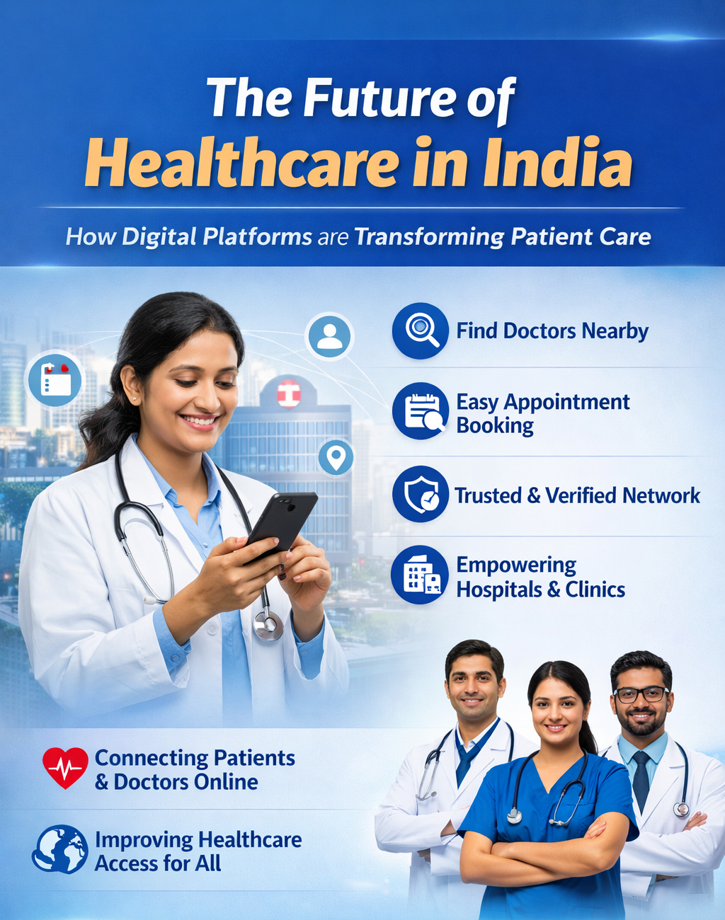 he Future of Healthcare in India: How Digital Platforms Like Doclinks Are Transforming Patient Care