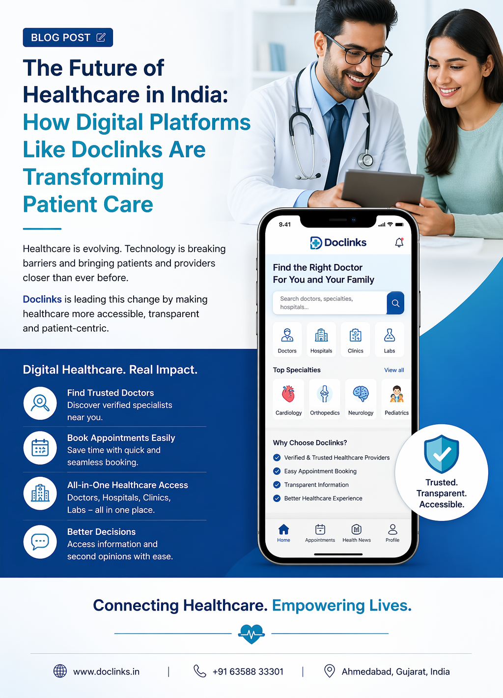 The Future of Healthcare in India: How Digital Platforms Like Doclinks Are Transforming Patient Care